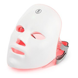 Máscara Led 7 Cores Fototerapia Facial Tratamento De Pele.