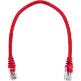 Cabo Ethernet Vermelho Cat5e 30 Centímetros  10 Un.