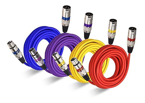 Paquetes De Cable De Audio Xlr De Color