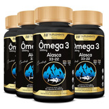 Kit 4x Omega 3 Importado Eua Concentrado 60caps 1450mg