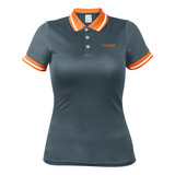 Playera Polo Performance Gris, Para Dama, Talla G 61088