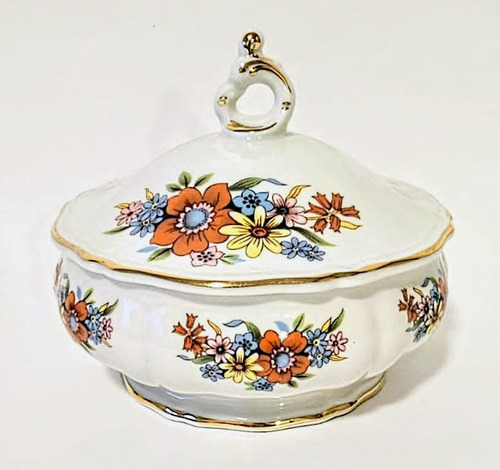 Caramelera Antigua De Porcelana Verbano