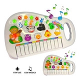 Teclado Fazendinha Infantil Musical Colorido Bichinhos Sons 