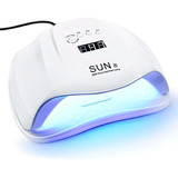 Cabine Uv Led 54w 36 Leds Sun X Unhas Gel Acrigel Bivolt Cor Branco 110v/220v