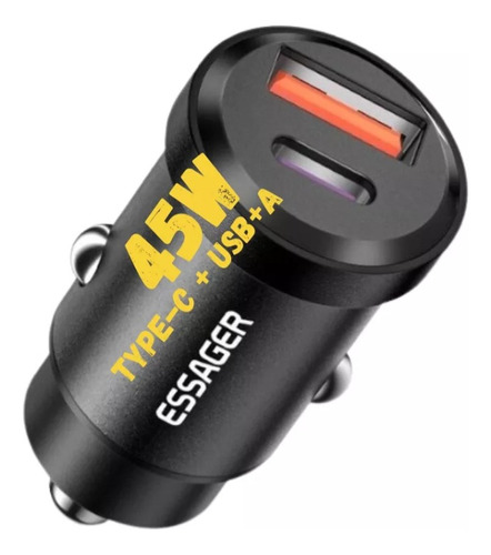 Cargador Carro Usb Carga Rapida 45w Pd3.0/qc4.0/fcp Scp/afc