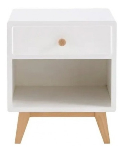 Hola Buro Estilo Vintage 1 Cajón Color Blanco