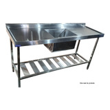 Pia Industrial Nortinox 180cm X 60cm X 90cm