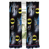 Cortinas Para Ventana Niños Batman Dc Comics 2 Cortinas