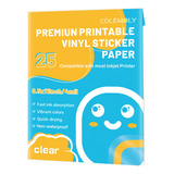 Papel Adhesivo Transparente Imprimible Para Impresora De Iny