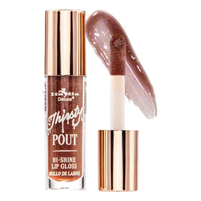 Labial Italia Deluxe Thirsty Pout Hi-Shine Gloss 10 Night Out Marrón | MercadoLibre