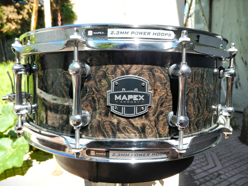 Mapex Armory Maple Walnut 14 X 5.5 Black Panther Tama Pearl
