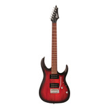 Guitarra Eléctrica Cort X Series X100 Open Pore Black Cherry