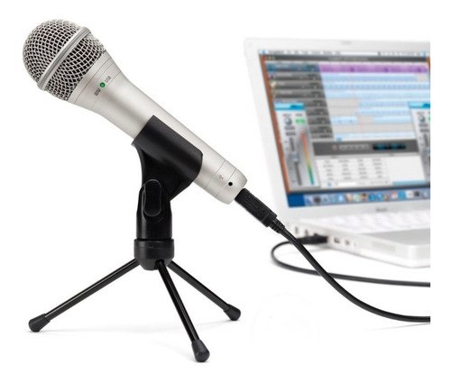 Microfono Samson Q1u Usb Tripode Podcast Streaming Cuo