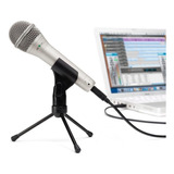 Microfono Samson Q1u Usb Tripode Podcast Streaming Cuo