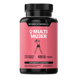 Multivitaminico De Mujer Con 23 Ingredientes + Vitamina D3 | Sin Saborizante | Suplemento Alimenticio | 150 Cápsulas