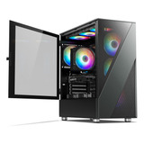 Darkrock A8-x Mid-tower Atx Pc Case Con Vidrio Templado Y Pa