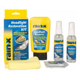 Kit Restaurador Faros Micas Acrilicos Decolorados Rain X