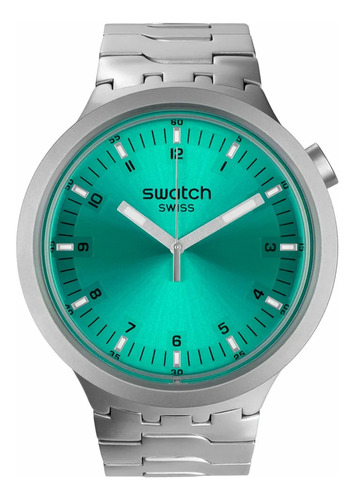 Reloj Swatch Aqua Shimmer De Acero Inoxidable Sb07s100g