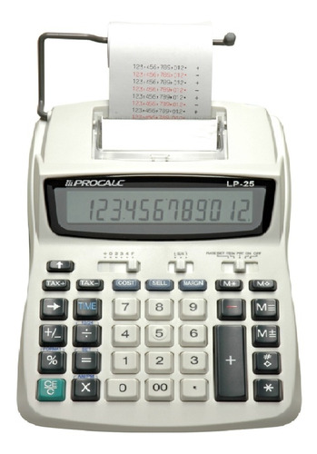 Calculadora De Mesa Com Impressão Bobina Lp25 Procalc