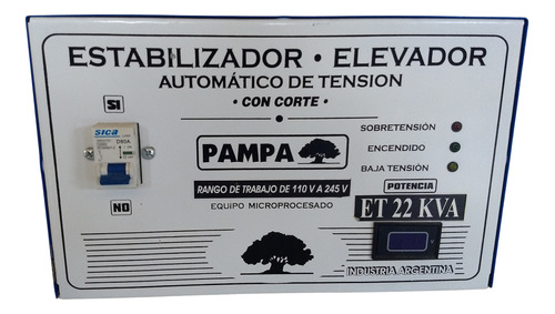 Elevador Estabilizador Tensión Automático 22kva Eleva Y Baja