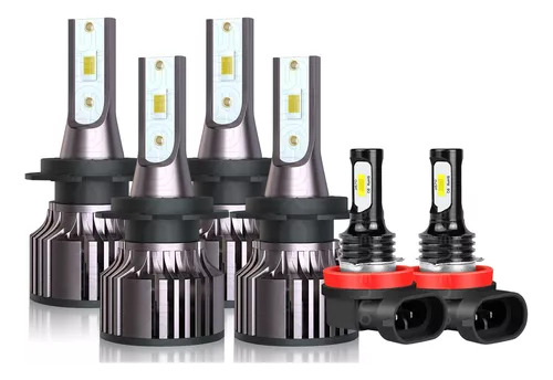 Kits De Faros 6000k Led De Luz Alta Y Baja Para Renault 