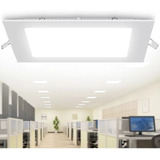 X5 Foco Panel Plafón Led 24w Embutido Cuadrado Luz Frio