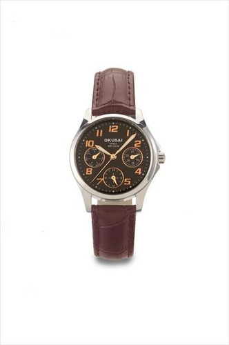 Reloj Mujer Okusai Okd0059-crl-5b1 Malla Cuero Sumergible