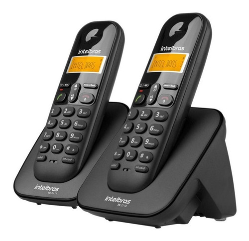 Telefone Sem Fio Intelbras Com Ramal Adicional Ts 3112 Preto