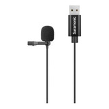 Micrófono Lavalier Saramonic Ulm10 Usb Condensador Color Negro