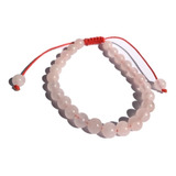 Pulsera Cuarzo Rosa Piedra Natural Ajustable Amor