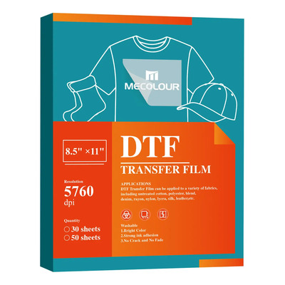 50 Hojas Vinil Impresion Film Para Dtf A4 Camisetas Textiles Mecolour | MercadoLibre