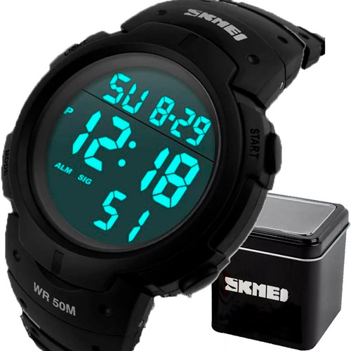 Relógio Masculino Skmei 1068 Militar Digital Esportivo Preto