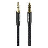 Cable Audio Auxiliar 3.5mm Vention Nylon Negro 1m