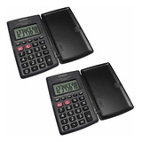 ( 2 ) Calculadora Básica Casio De Bolsillo Con Tapa Hl-820lv