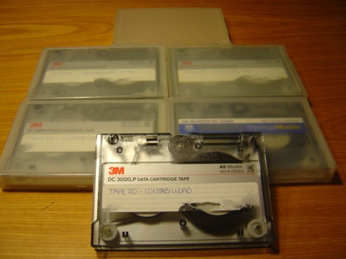 Lote De 6 Data Cartridge Tape Storage Master Backup