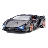 Modelo De Coche De Aleación De Simulación Lamborghini 1:24 Color Negro