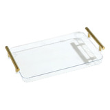 Bandeja Rectangular Para Servir Con Asas, Bandeja De Desayun