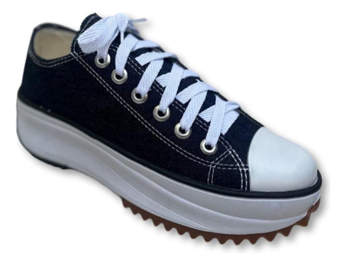 Tenis Feminino Air All Jeans Casual Star Estrela Plataforma