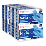 1000 Guantes Premium Azul Nitrilo Libre De Látex Sin Polvo