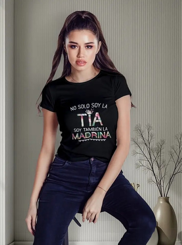 Regalo Para La Mejor Tía Y Madrina Playera Original Moda