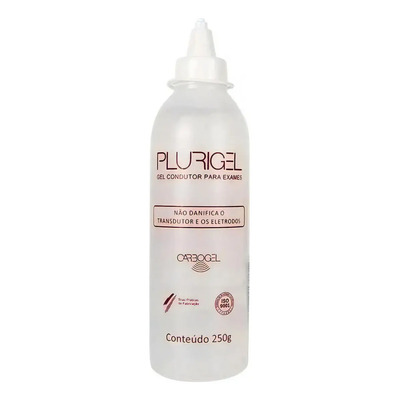 Gel 250g Condutor Para Exames Ultrassom ECG, Tens, FES, Correntes Plurigel | MercadoLivre