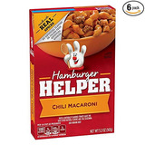 Betty Crocker Hamburger Helper Chile Macarrones 5,2 Oz Caja 