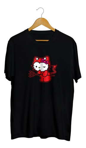 Playera Hello Kitty Tridente Sanrio Anime Diablita Kuromi 