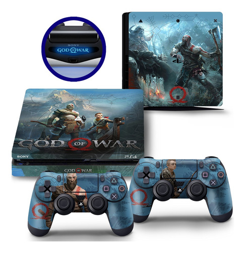 Skin Adesivo Ps4 Slim God Of War Envio Por Carta Registrada