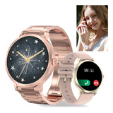 Amoled Reloj Inteligente Mujere Llamada Bluetooth Smartwatch
