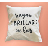 Almohadon Blanco Con Frase