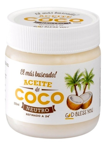 Aceite De Coco Neutro  God Bless You 225ml