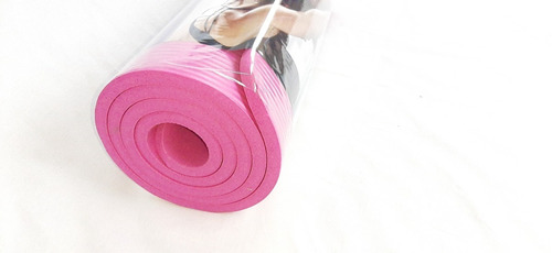 Colchoneta Fitness Mat De Yoga Antideslizante Color Rosa