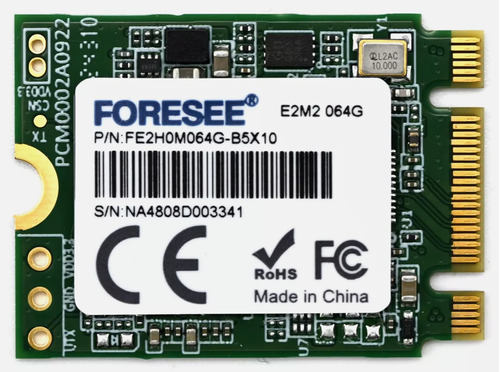 Unidad Ssd M.2 2230 64gb Foresee Pcle Gen 2 410/250 Mb/s