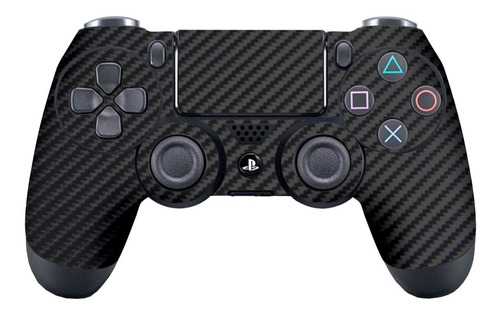 Adesivo Skin Controle Ps4 Carbono Preto